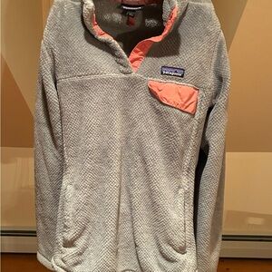 Patagonia Gray Jacket with Red Accents